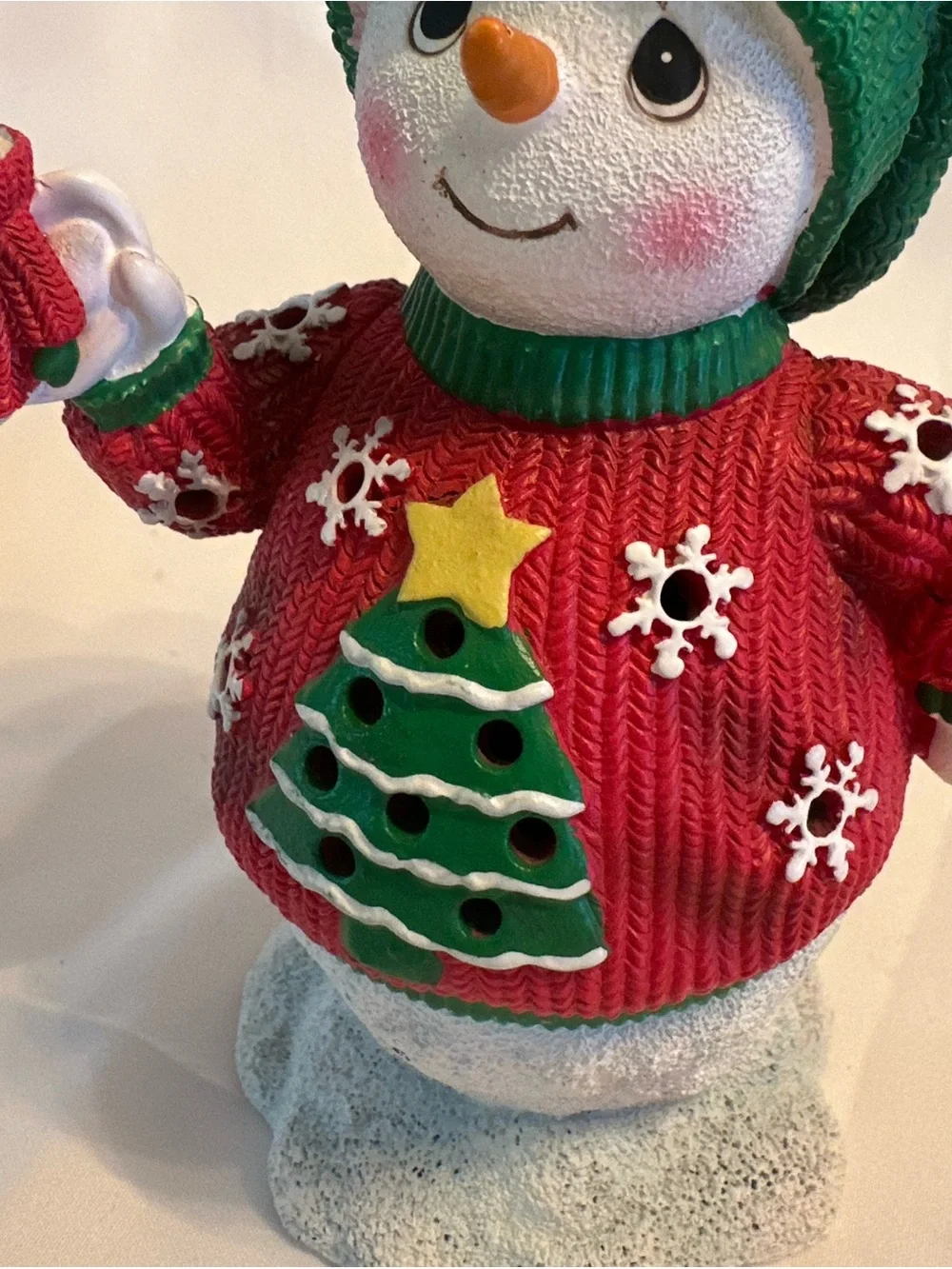 Light Up Christmas Snowman Figurine Holiday Decor